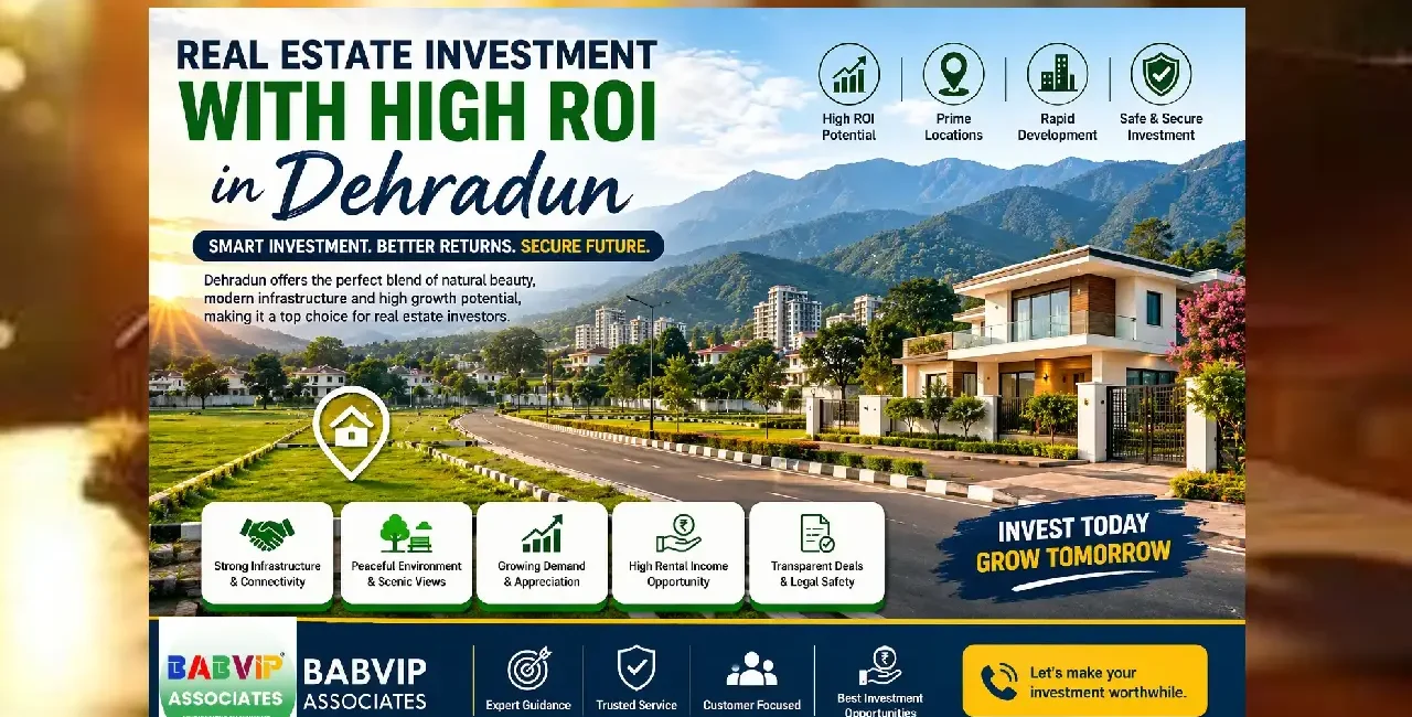 Real estate investment with high ROI in Dehradun