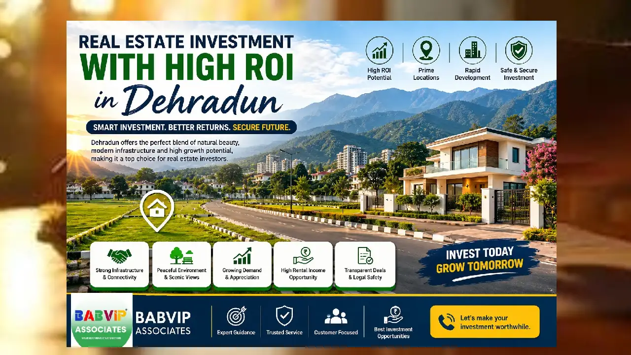 Real estate investment with high ROI in Dehradun